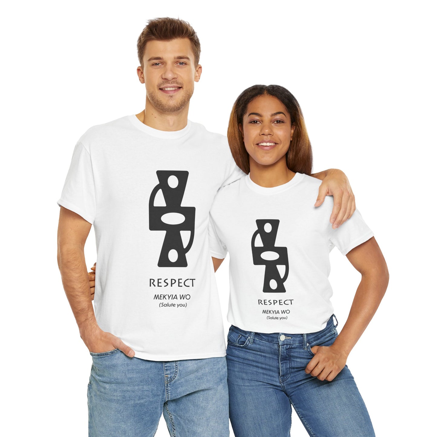 Unisex Heavy Cotton Tee - Respect Graphic T-Shirt for Everyday Affirmation