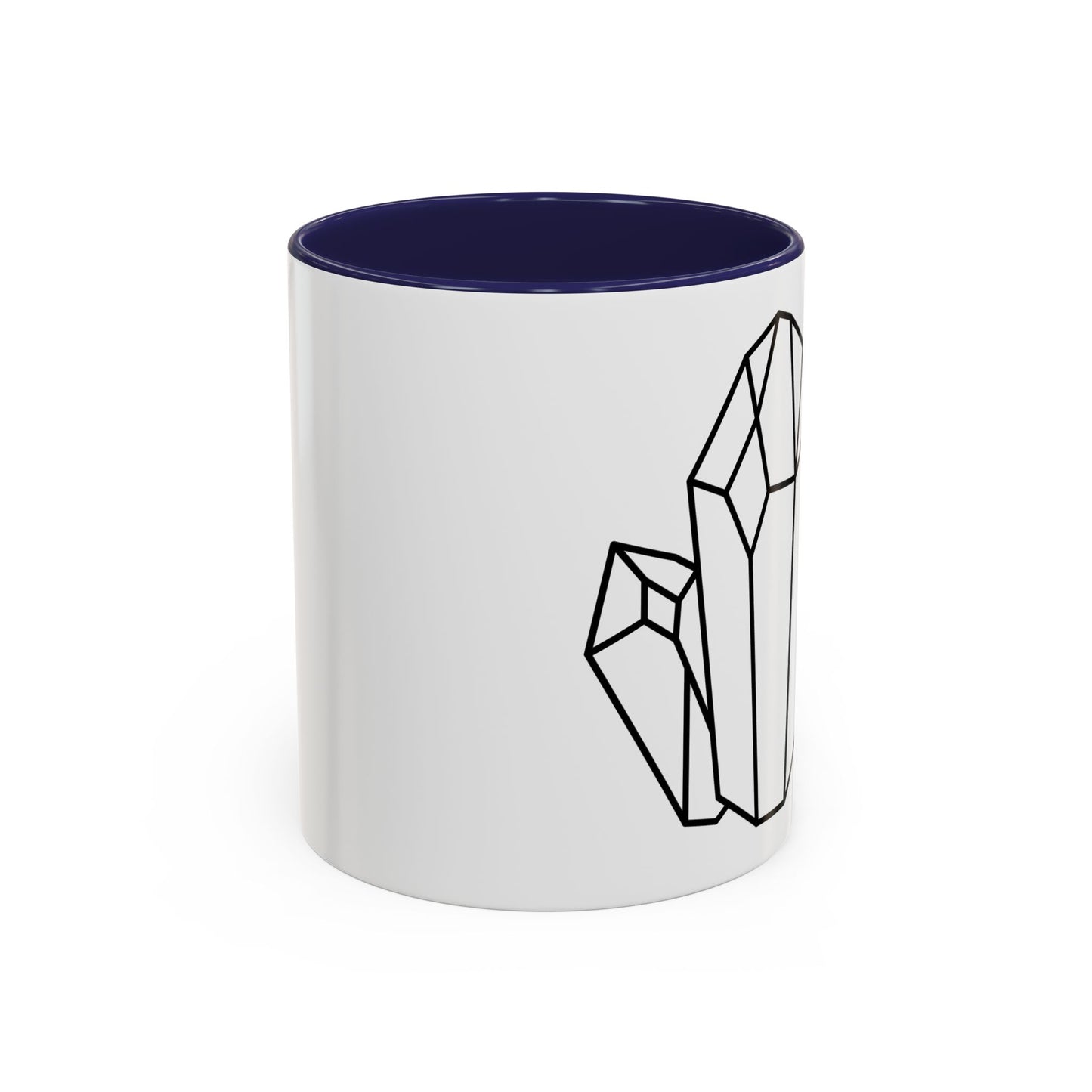 Minimalist Crystal Accent Coffee Mug - Perfect for Home and Office