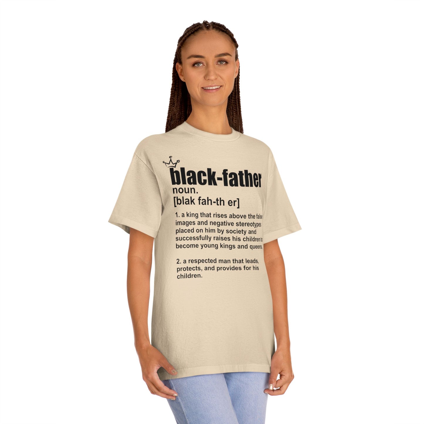 Black Father Definition Unisex Classic Tee – Celebrating Fatherhood and Heritage