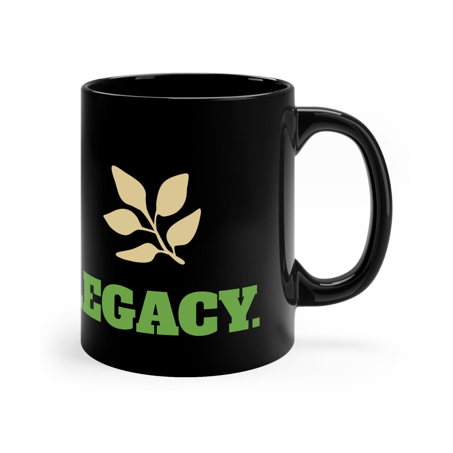 Black Coffee Mug - Perfect for Coffee Lovers & Plant Enthusiasts