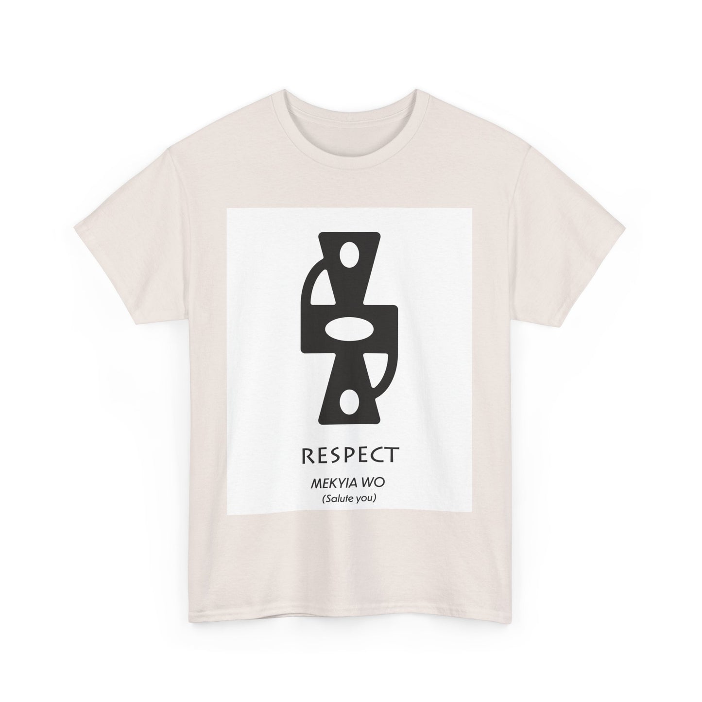 Unisex Heavy Cotton Tee - Respect Graphic T-Shirt for Everyday Affirmation