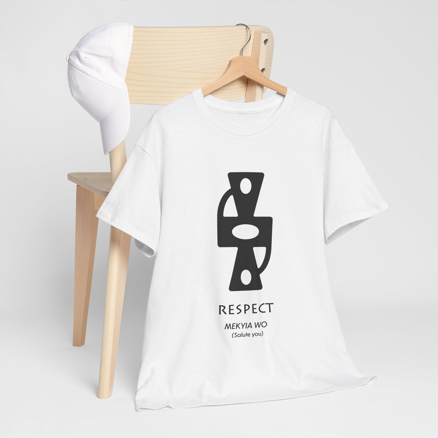Unisex Heavy Cotton Tee - Respect Graphic T-Shirt for Everyday Affirmation