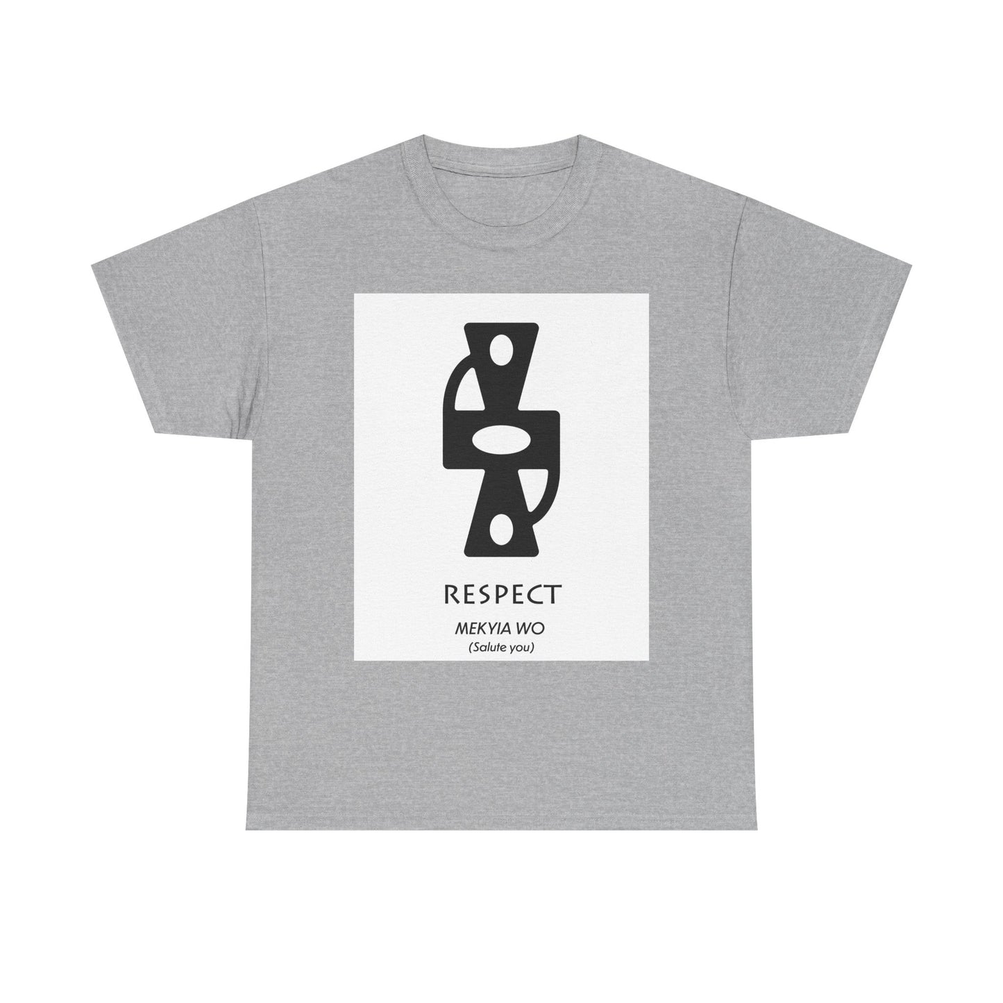 Unisex Heavy Cotton Tee - Respect Graphic T-Shirt for Everyday Affirmation