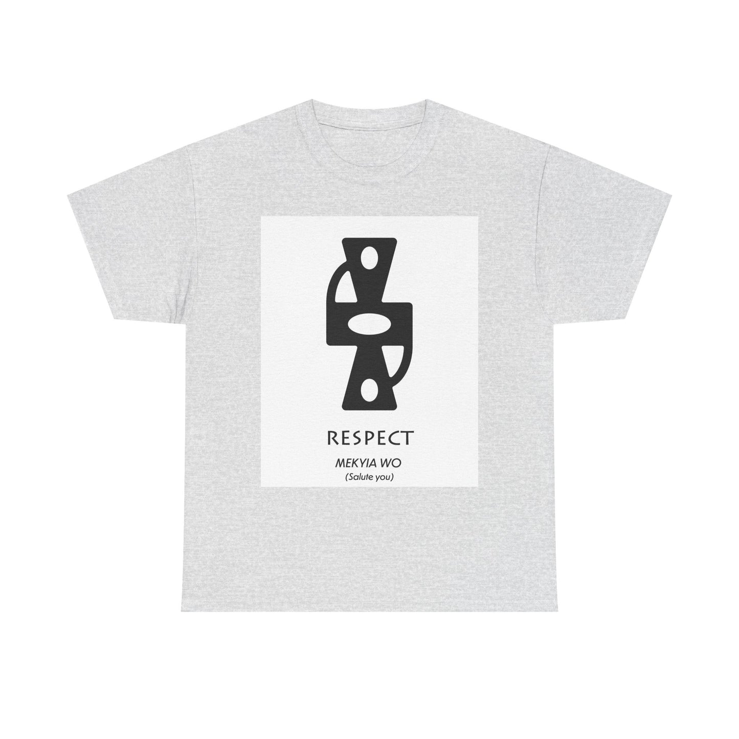 Unisex Heavy Cotton Tee - Respect Graphic T-Shirt for Everyday Affirmation