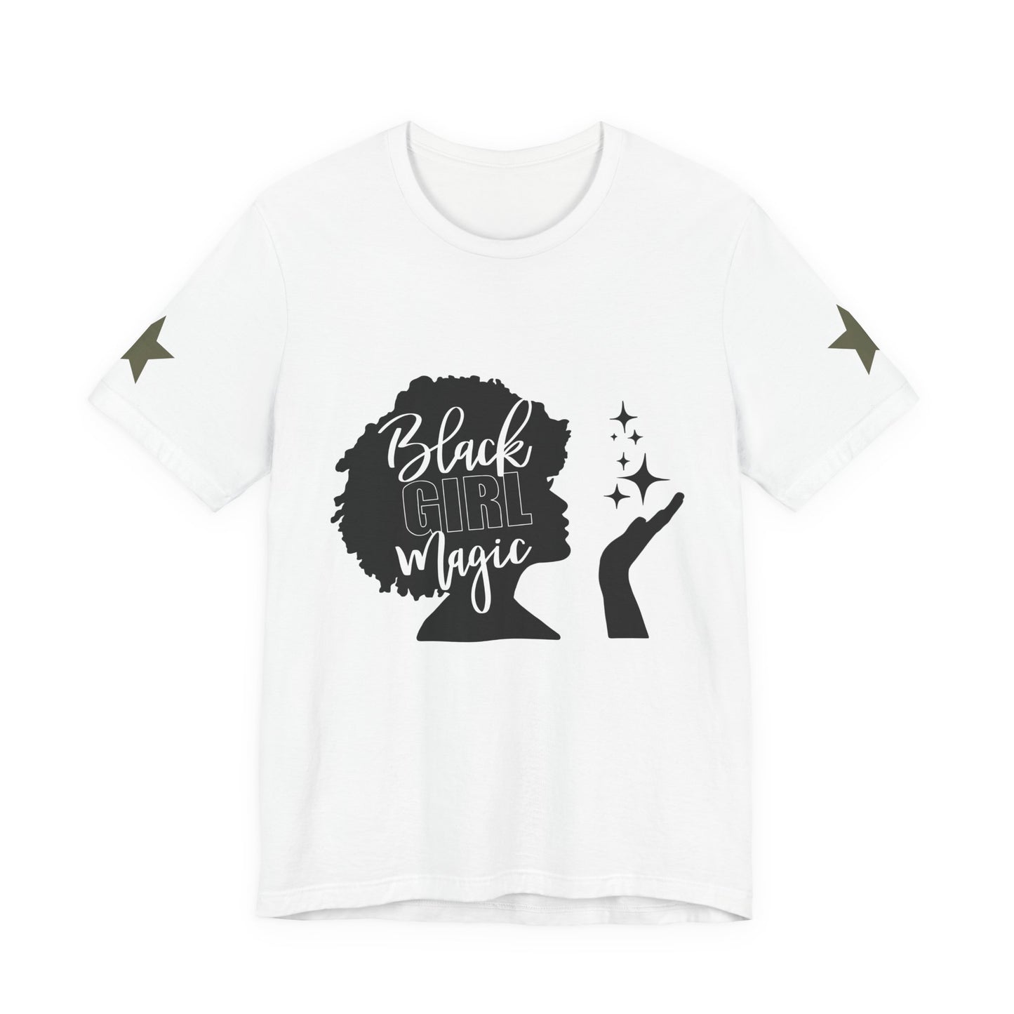 Black Girl Magic Short Sleeve Tee, Empowerment Shirt, Gift for Her, Casual Wear, Celebration Tee