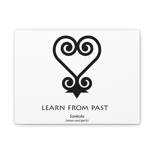 Sankofa Heart Canvas Art - Learn From Past Inspirational Decor