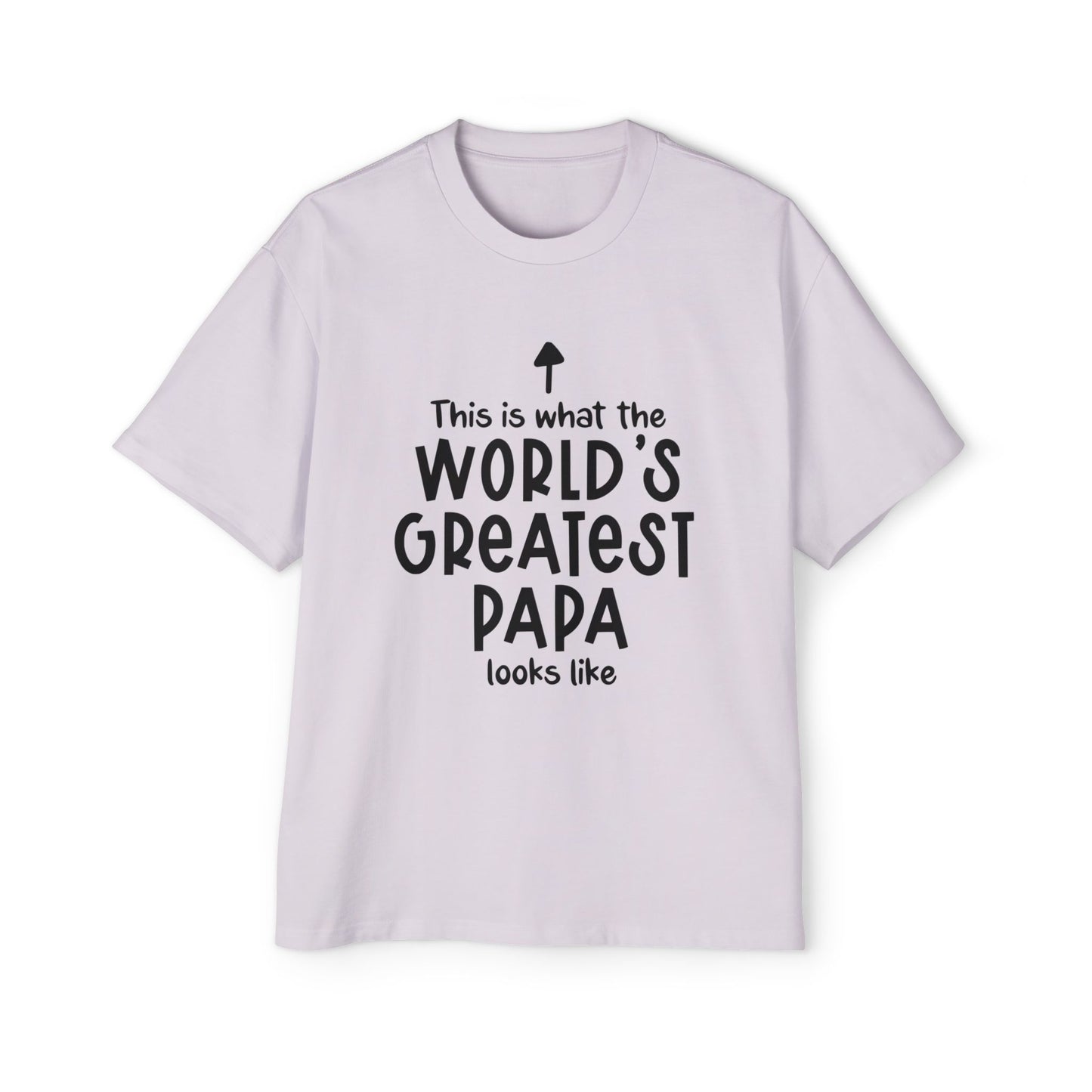 Men's Oversized Tee - World's Greatest Papa Shirt