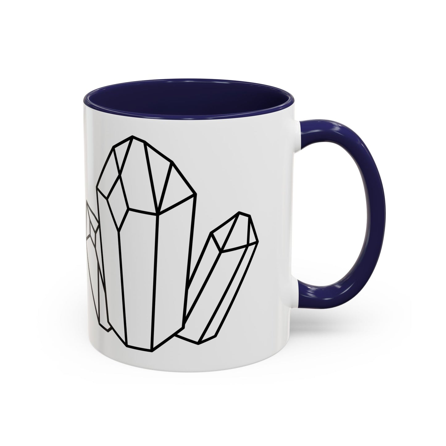 Minimalist Crystal Accent Coffee Mug - Perfect for Home and Office