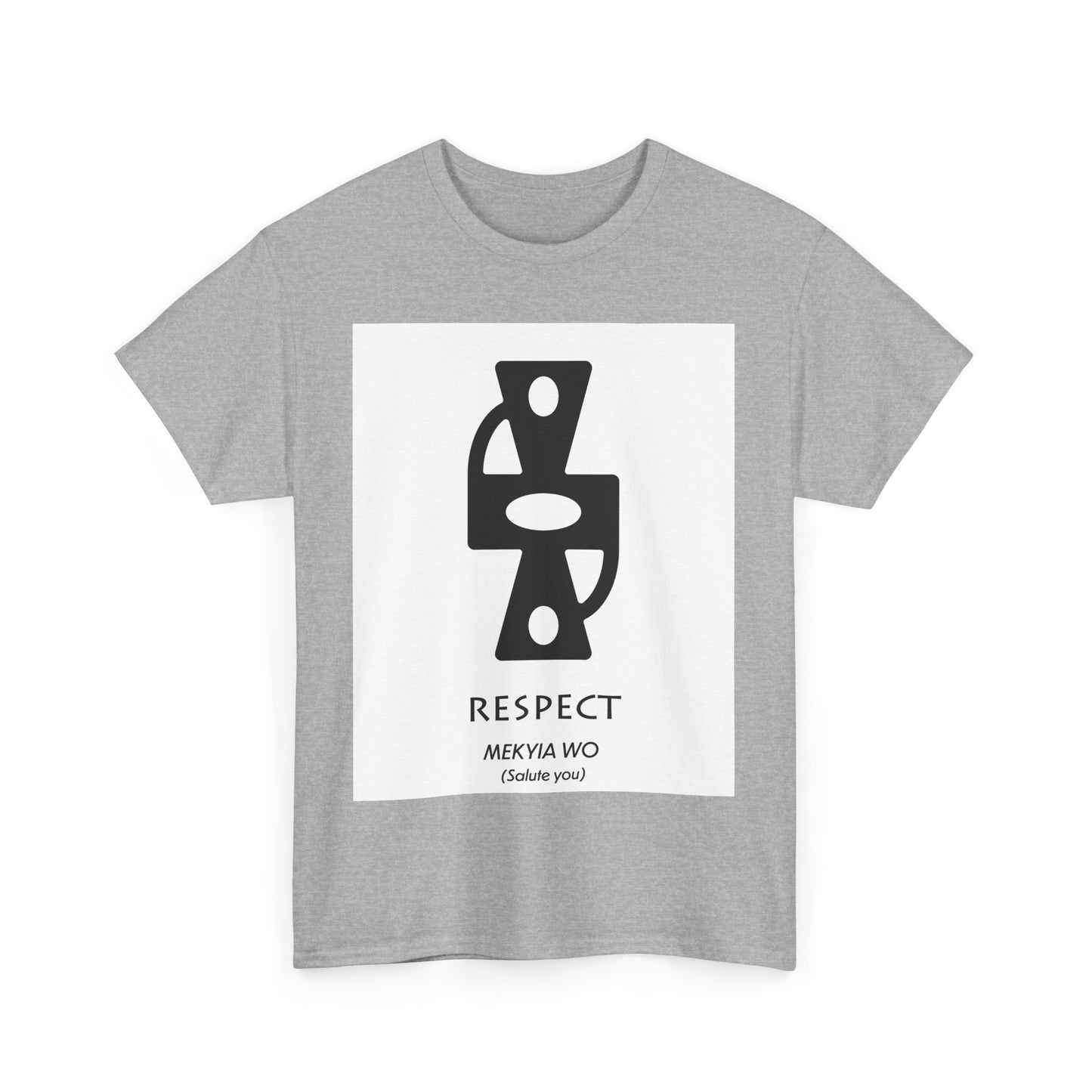 Unisex Heavy Cotton Tee - Respect Graphic T-Shirt for Everyday Affirmation
