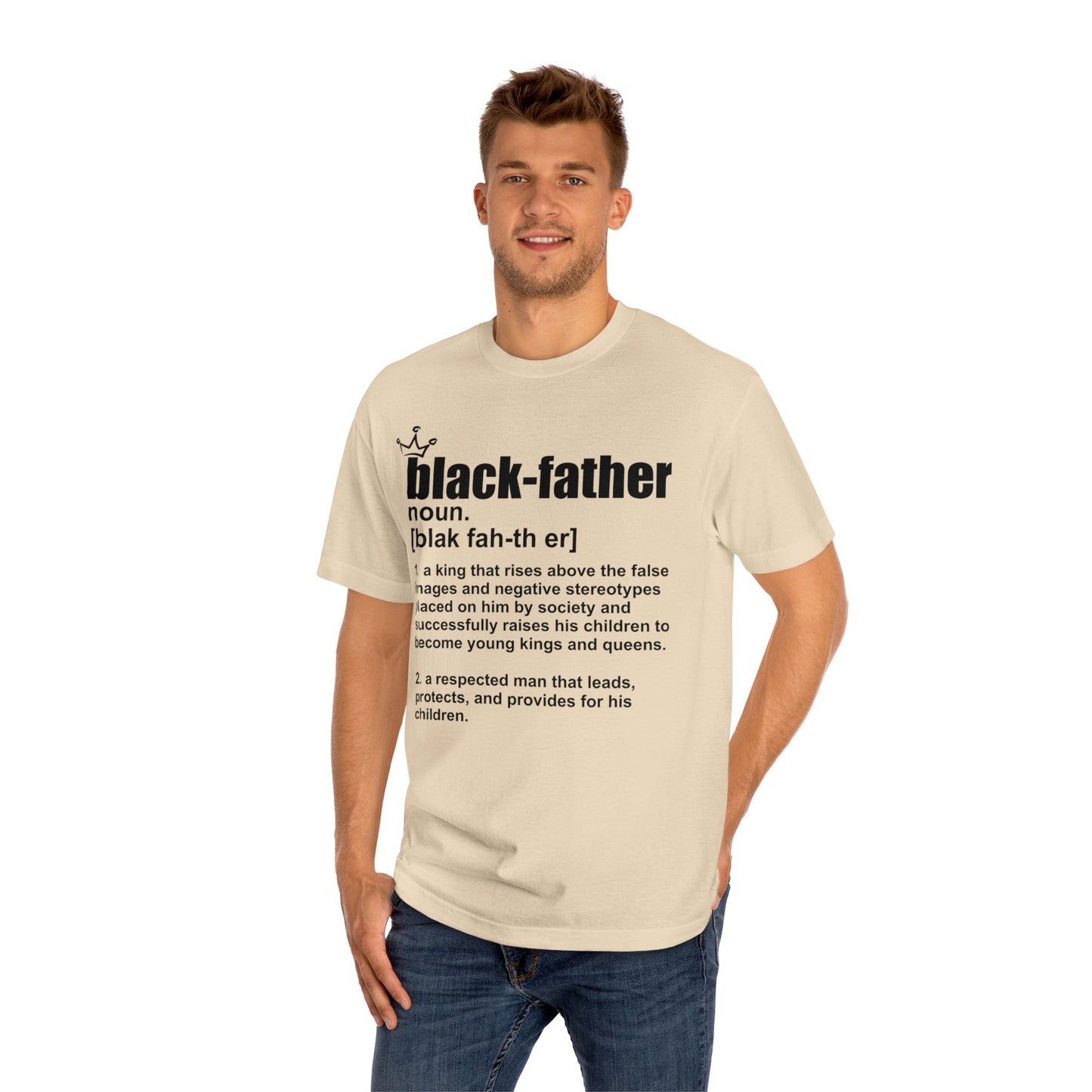 Black Father Definition Unisex Classic Tee – Celebrating Fatherhood and Heritage
