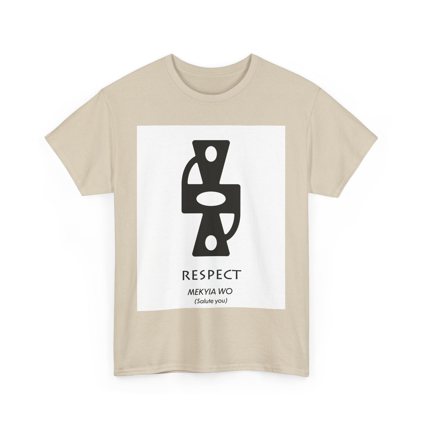 Unisex Heavy Cotton Tee - Respect Graphic T-Shirt for Everyday Affirmation