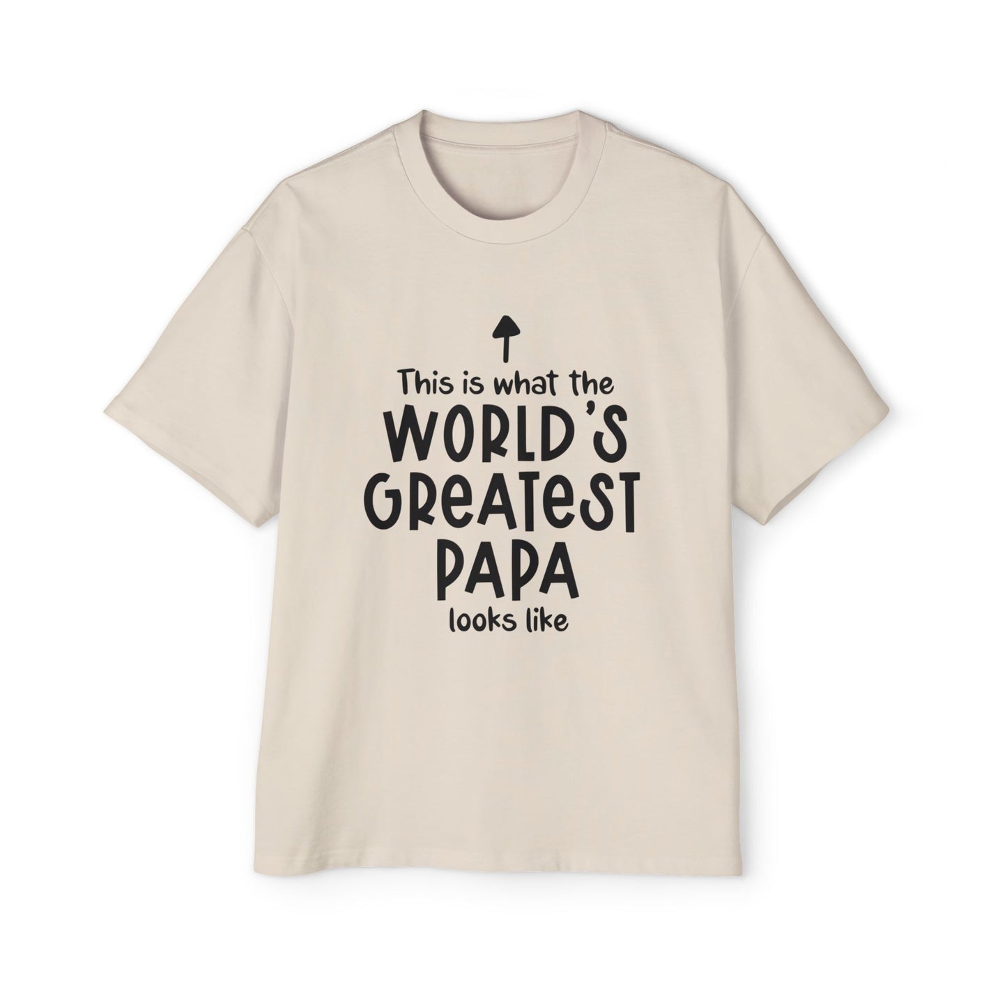 Men's Oversized Tee - World's Greatest Papa Shirt
