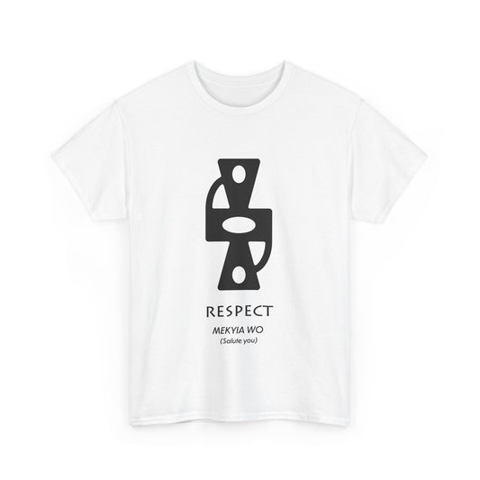 Unisex Heavy Cotton Tee - Respect Graphic T-Shirt for Everyday Affirmation