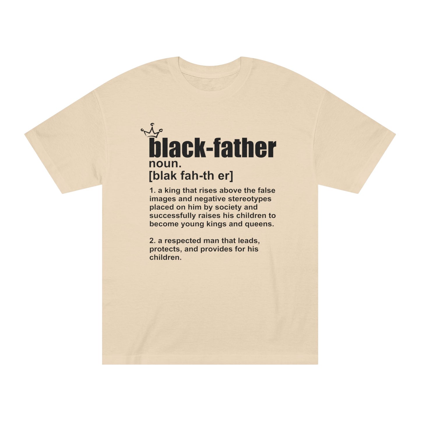 Black Father Definition Unisex Classic Tee – Celebrating Fatherhood and Heritage