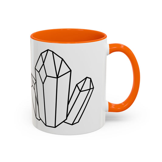 Minimalist Crystal Accent Coffee Mug - Perfect for Home and Office