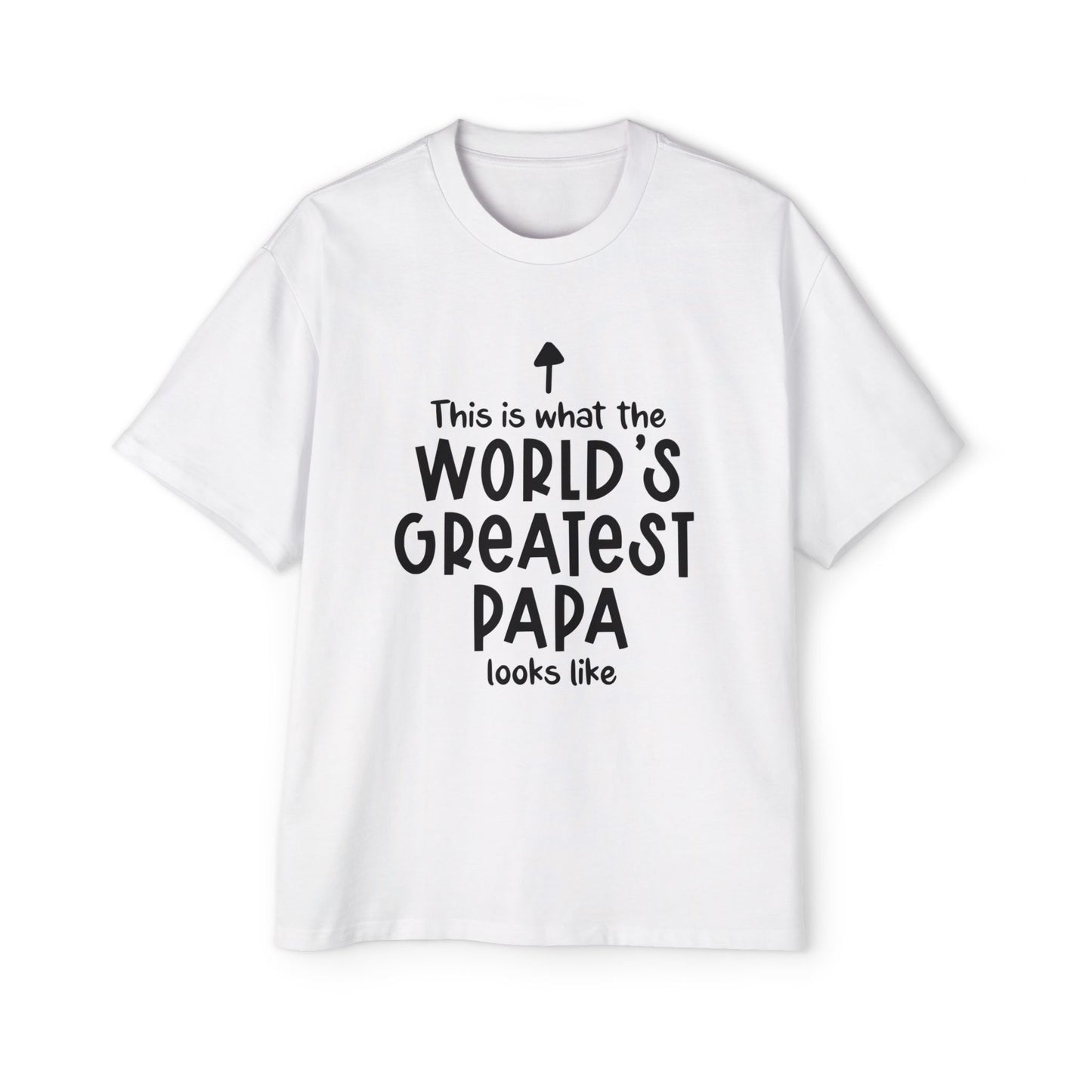 Men's Oversized Tee - World's Greatest Papa Shirt