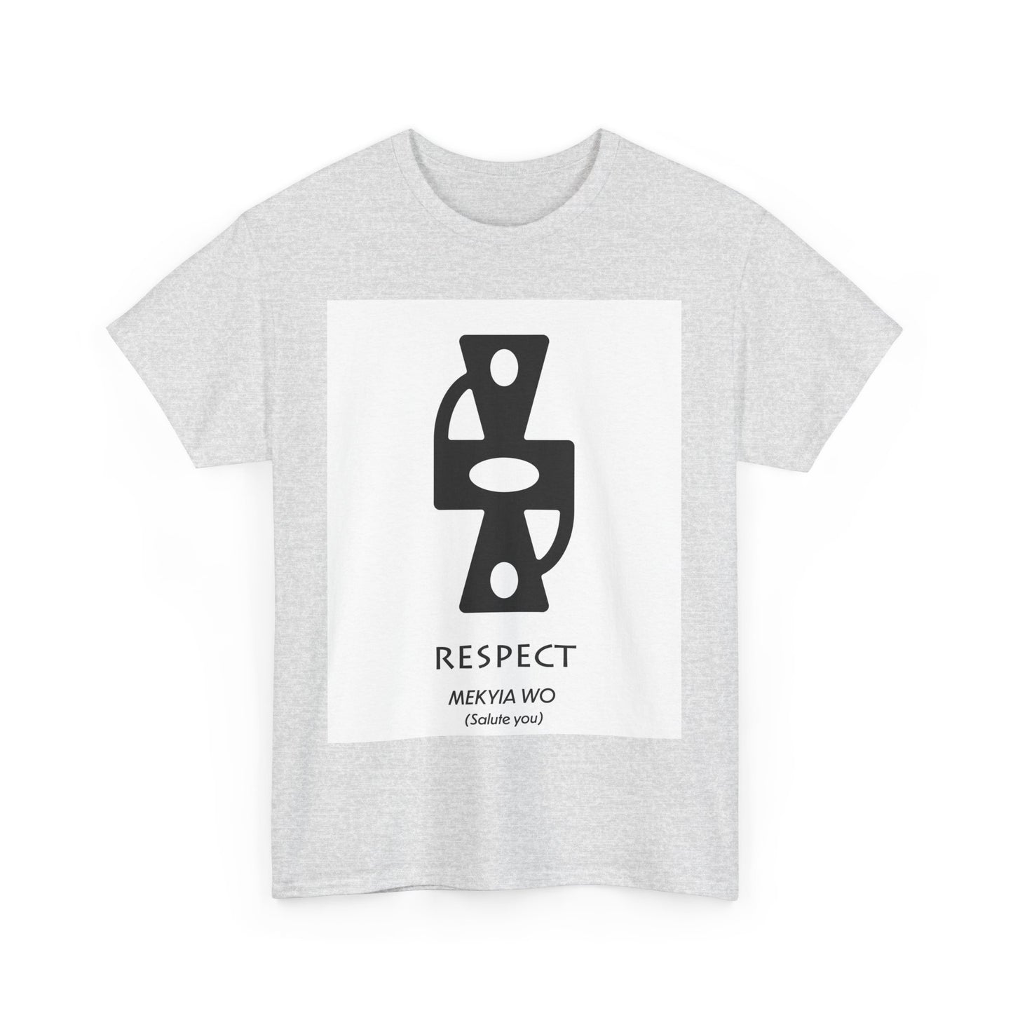 Unisex Heavy Cotton Tee - Respect Graphic T-Shirt for Everyday Affirmation