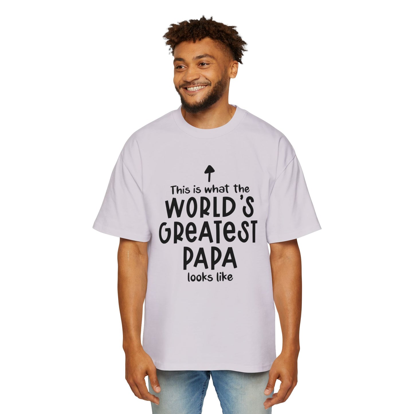 Men's Oversized Tee - World's Greatest Papa Shirt