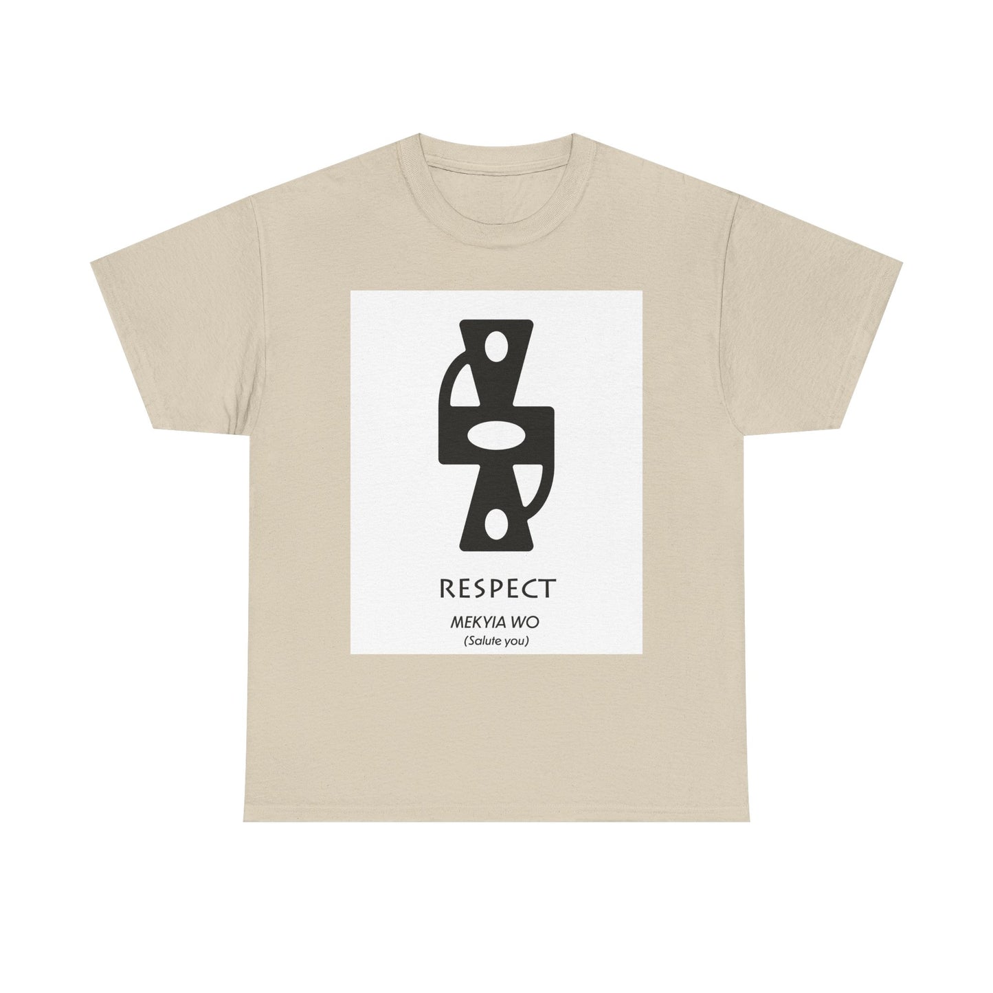 Unisex Heavy Cotton Tee - Respect Graphic T-Shirt for Everyday Affirmation