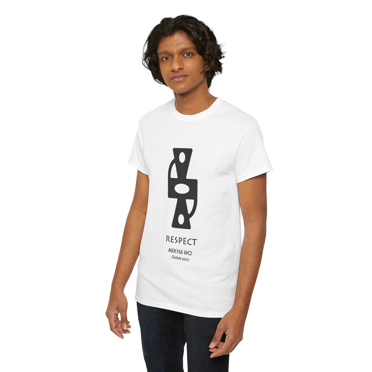 Unisex Heavy Cotton Tee - Respect Graphic T-Shirt for Everyday Affirmation