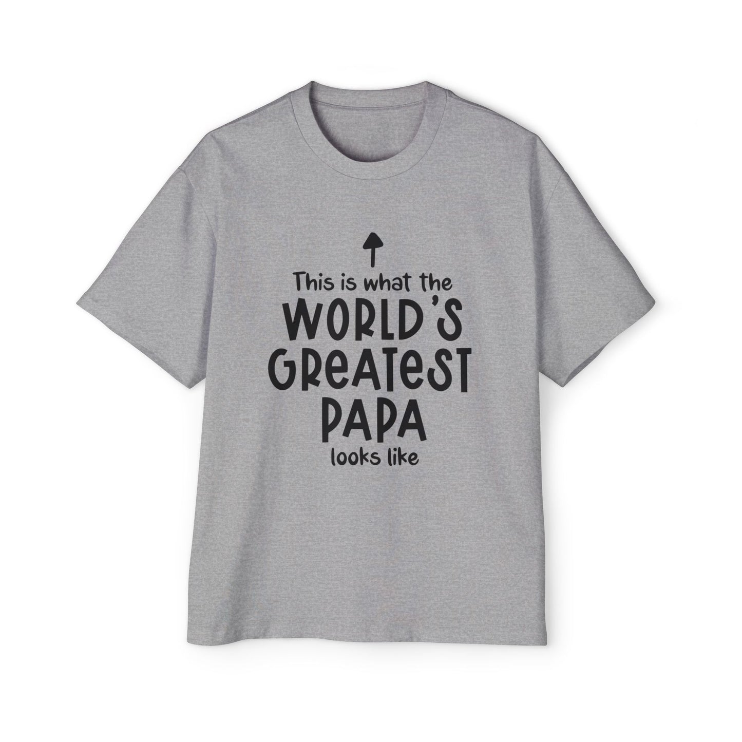 Men's Oversized Tee - World's Greatest Papa Shirt