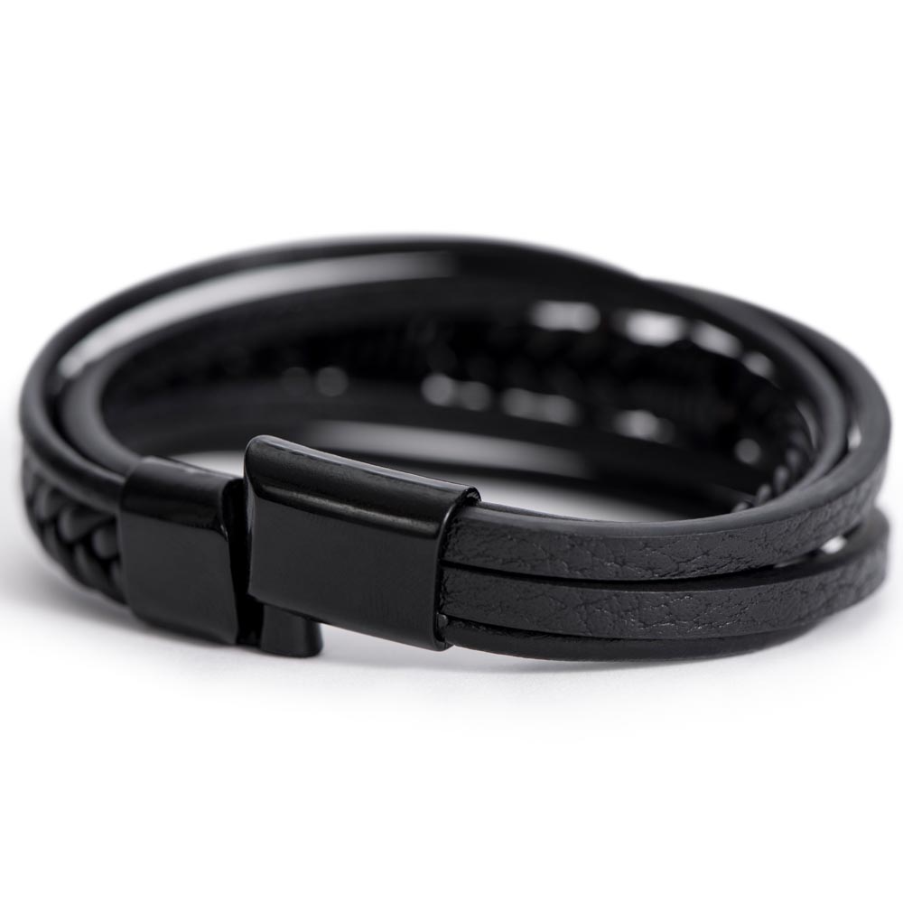 Stylish bracelets made with vegan leather